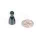 Plastic Pawns: Set of 36 Black Color Board Game Playing Pieces