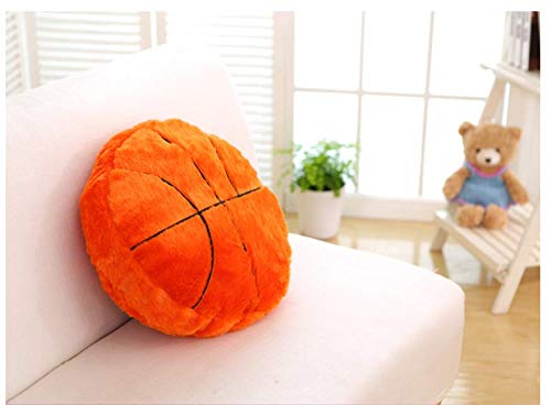 XIZHI 18'Basketball Plush Pillow Fluffy Durable Stuffed Football Throw Pillow Ball Sports,Ball Pillow Soft Durable Sports Toy Sofa Room Decoration