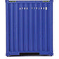 Walthers SceneMaster HO Scale Model of American President Lines APL (Blue, White) 40' Hi Cube Corrugated Side Container,949-8259