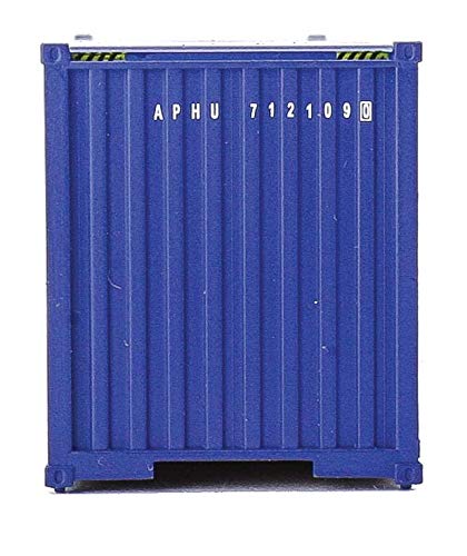 Walthers SceneMaster HO Scale Model of American President Lines APL (Blue, White) 40' Hi Cube Corrugated Side Container,949-8259