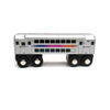 MUNI PALS New Jersey Transit Wooden Railway Child Safe and Tested Wood Toy Trains (Multi-Level Commuter)