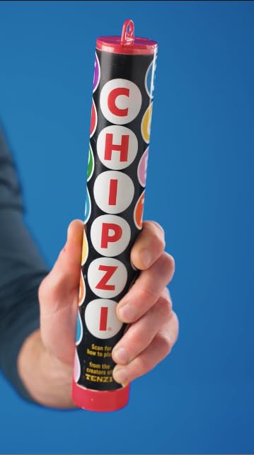 TENZI CHIPZI Fast Paced Matching Game - 10 Kids Games in 1 for 2 to 7 Players - Fast Flippin’ Fun for the Whole Family Ages 6 to 106