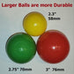 150 pcs Large 3.1" Crush-Proof non-PVC Phthalate Free Plastic Ball Pit Balls - Air-Filled in 5 Colors - Guaranteed Crush-Proof