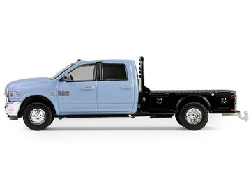 2018 3500 Dually Flatbed Truck Robin’s Egg Blue Dually Drivers Series 16 1/64 Diecast Model Car by Greenlight 46160C