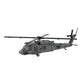 FunXylophy 1/35 Scale UH-60 Black Hawk Military Helicopters Building Blocks, Collectible Military-Themed Model to Build and Display, Great Gift