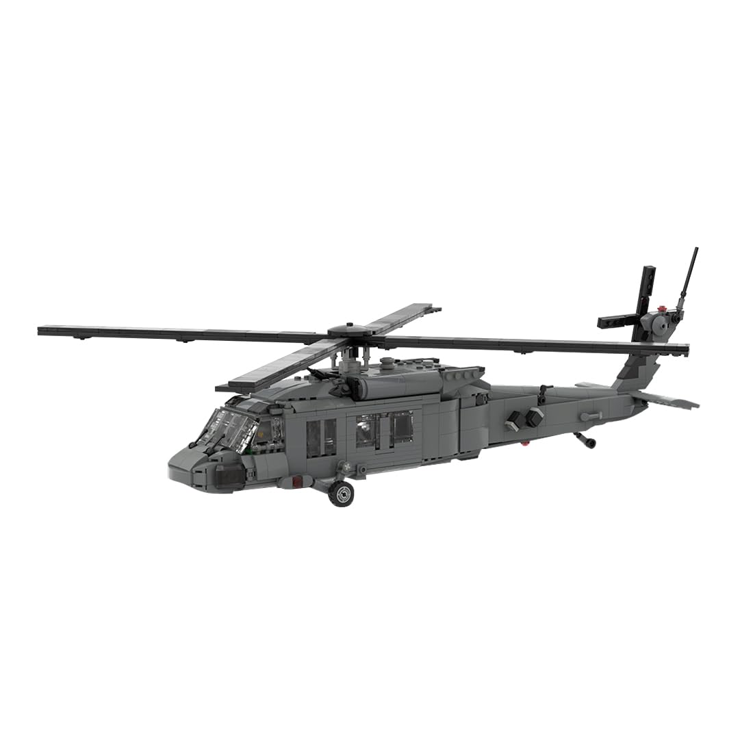 FunXylophy 1/35 Scale UH-60 Black Hawk Military Helicopters Building Blocks, Collectible Military-Themed Model to Build and Display, Great Gift