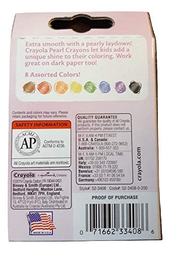 Crayola Pearl Crayons (8)