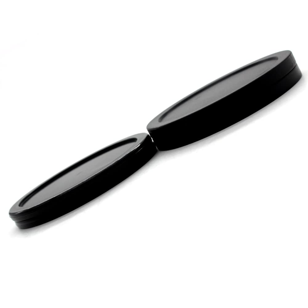 BQSPT Air Hockey Pucks and Paddles,Air Hockey Pushers, Handles Paddles Replacement Accessories (4 Striker 96mm with Pads, 8 Pucks 64mm Thick and Thin)