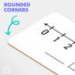 SCRIBBLEDO 10 Pack Dry Erase Number Line White Boards 4x12 Double Sided 1-10 & 1-20 Numberline Math Manipulatives for Kids Students Teachers Classroom
