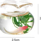 2Pcs Miniature Fish Bowl,1: 12 Miniature Glass Goldfish Tank Desktop Dollhouse Ornaments for Garden Scene Decor Mini Dollhouse Accessories