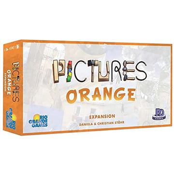 Rio Grande Games Pictures Orange Expansion Board Game for Family, Creative Party Games with 55 New Cards, Play for Ages 14 Plus, 3-6 Players