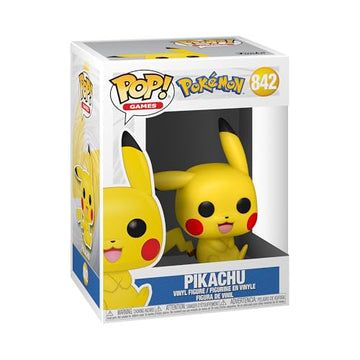 Funko Pop! Games: Pokemon - Pikachu - (Sitting) - Collectable Vinyl Figure - Gift Idea - Official Merchandise - Toys for Kids & Adults - Video Games