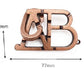 SHUYUE ABC Metal Puzzle Lock IQ Test Mind Game Toys Brain Teaser Metal Puzzles Magic Trick Toy Metal IQ Puzzle for Kids and Adults