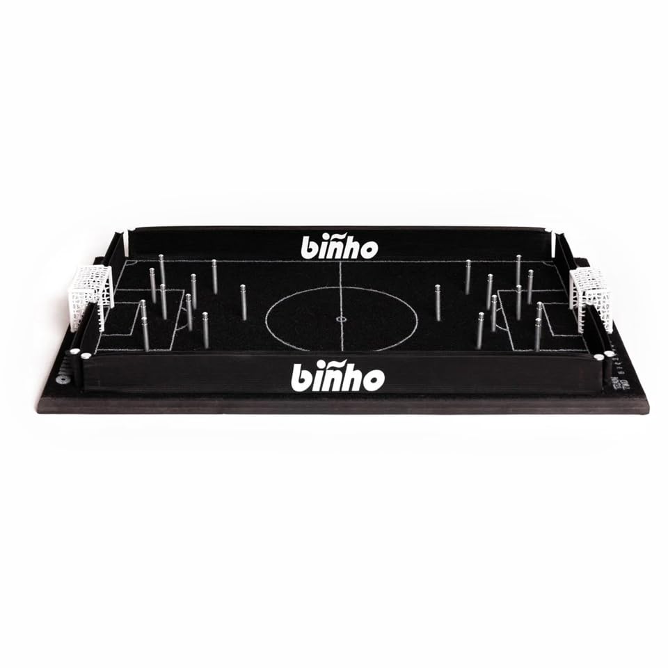 Binho Board Classic Board Game - 2-Player Fast-Paced Finger Flick Pinball Family Board Games - Portable Tabletop Sports Game Set for Any Occasion