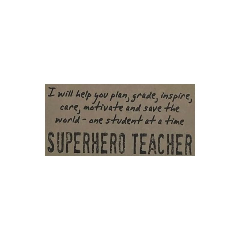 Watchover Voodoo 3-Inch Superhero Teacher - Handcrafted Gift to Bring Good Luck and Positivity Everywhere You Go