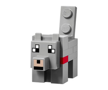 LEGO Minecraft Minifigure - Dennis the Wolf Minifig Grey Animal