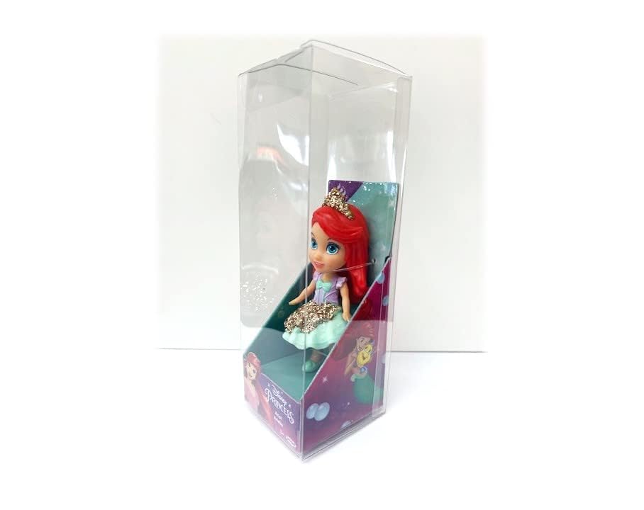 Amarina Packed in Clear Box for Gift Disney Princess Mini Poseable 3.5'' Doll Choose from All 11 Style Princess Characters (Ariel with Legs)