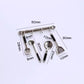 1:12 Scale Stainless Steel Mini Kitchen Tools for Dollhouses, Realistic Utensil Set for Fairy Gardens, DIY Craft Dioramas and Model Displays