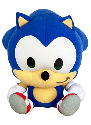 Sonic the Hedgehog -SD Sonic Sitting Plush 7", Multi-Colored