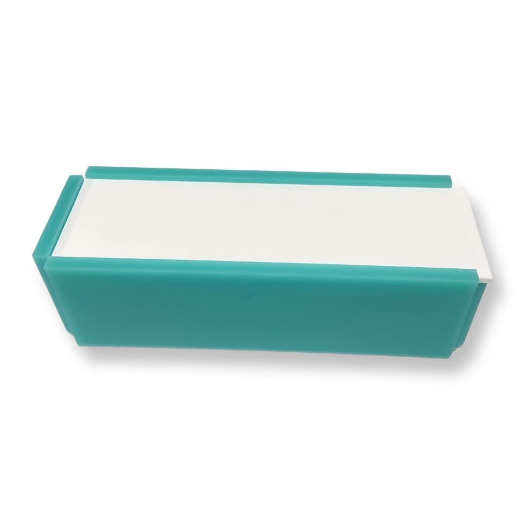 Ready Covers Lucite Mahjong Premium Set - Tiles, Holders, and Storage Acrylic Box Included (Turqouise w White Cover)