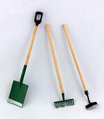 Dollhouse Miniature 1:12 Scale 3 Pc Garden Tools SET #T8107