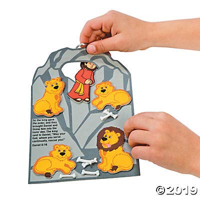 Fun Express Daniel Cast to Lions Den Ck-12 - Crafts for Kids and Fun Home Activities - VBS Vacation Bible School Supplies/Decor