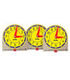 Carson Dellosa 12PC Judy Clock Set, 4" x 4" Mini Clocks for Kids Learning to Tell Time, Teaching Supplies for Classroom, Homeschool, and Circle Time