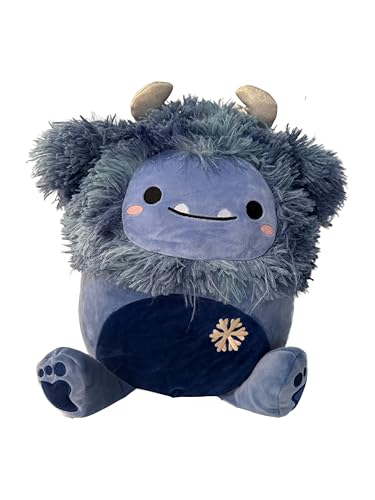 Squishmallows Official 12 inch Dani Dark Blue Bigfoot - Winter Edition - Child's Ultra Soft Stuffed Plush Toy