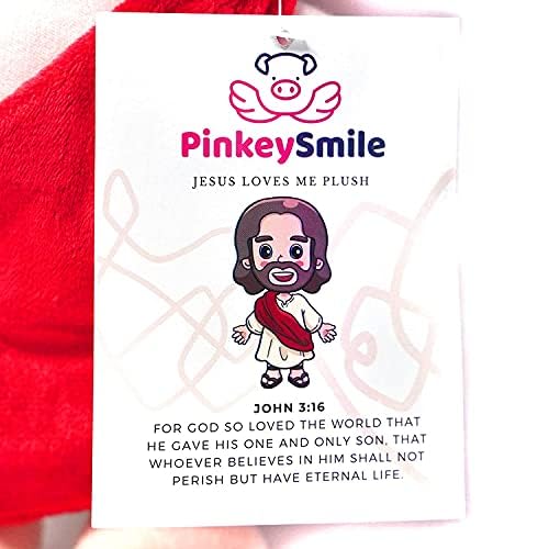 Pinkey Smile My Jesus Plush 14" Large Christ Doll Cute Christian Stuffed Plush of Son of God for Children, Church, Sunday School, Religious Gift, Kids