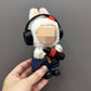 Clothes for Labubu 3-Piece Outfit Set with Headphones - Trendy for 17cm Cola Dolls,Perfect for Everyday Play & Display(NO Doll) (Black Earphones)