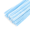 Pack of 350 Pastel Light Blue Pipe Cleaners. Fuzzy Stick Chenille Stems for Adult Crafts - Size: 12 Inches Long x 6 mm Dia