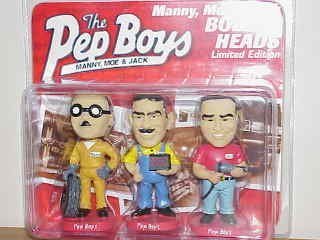 Pep Boys Bobblehead Doll Set Limited Edition