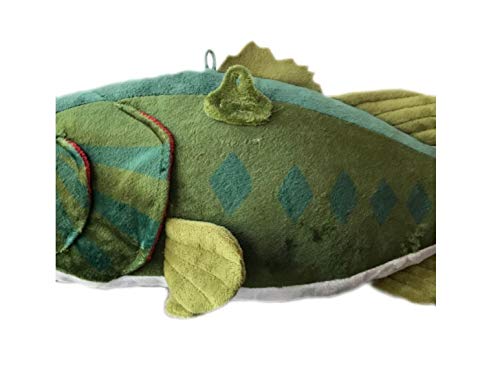 Adore 17" Cranky the Largemouth Bass Fish Stuffed Animal Plush Wall Mount