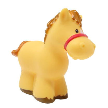 Fisher-Price Replacement Part for Collectible Little People Stable Barn Animal Sounds Farm Playset K7925 - Replacement Tan Horse Figure with Brown