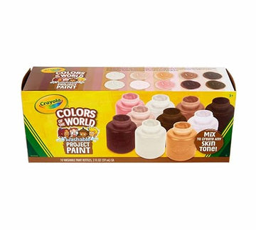 Crayola Colors of the World Washable Project Paint - Set of 10 colors, 2 oz Bottles