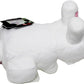 Mattel Minecraft White Rabbit Plush Figure 8 Inches, Gift for Fans Aged 3 and Up, HWF86