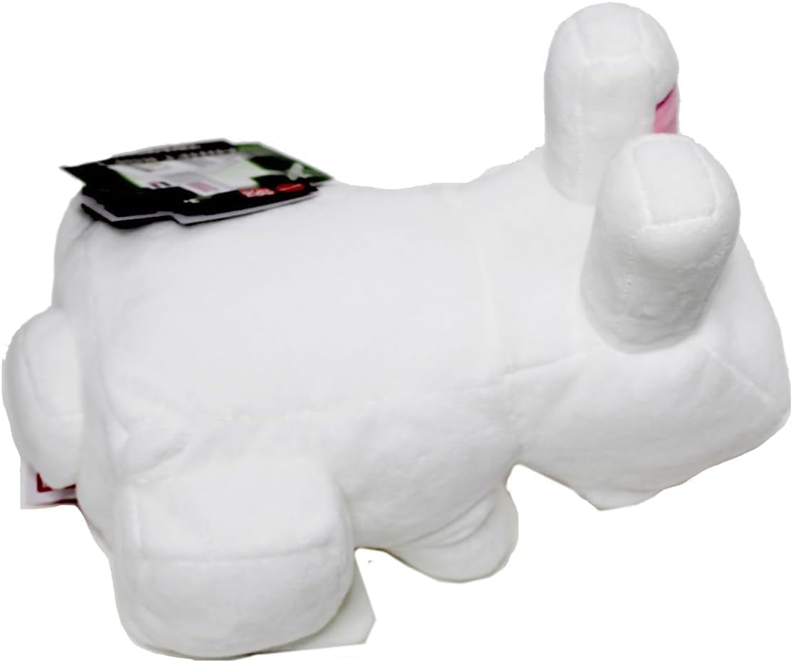 Mattel Minecraft White Rabbit Plush Figure 8 Inches, Gift for Fans Aged 3 and Up, HWF86