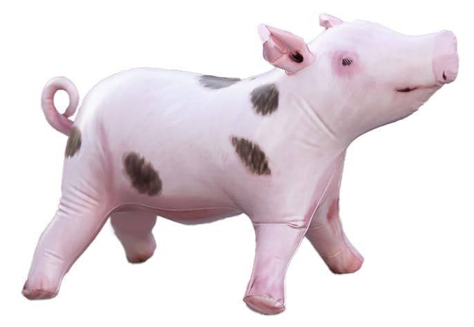 Inflatable Pig, Decorations for Birthday Party Supplies Toy, Cowboy & Cowgirl Farm Theme Gifts, Blow Up Boar Decor, Inflables Para Fiestas Pig