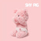 Lambasami Plush Animal Toy with Diaper, Soft Stuffed Dog Pig Fox Set, Baby Pretend Play Gift (Pig, 14.6)