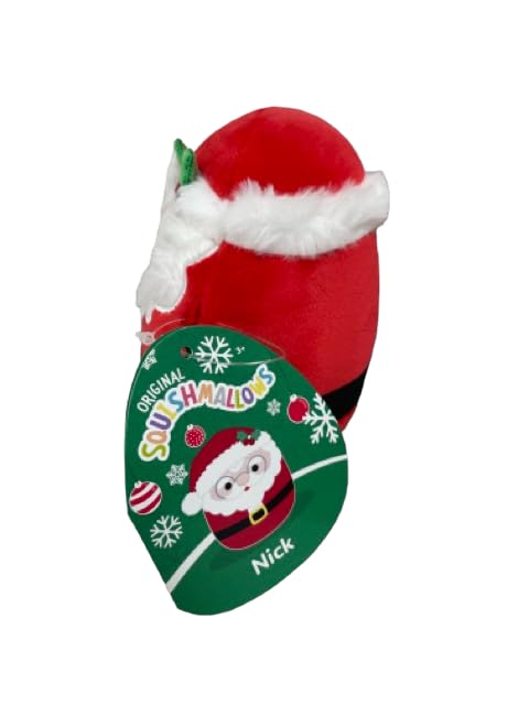 Squishmallows Official KellyToy Christmas 2023 - Choose 5-inch or 8-inch (Nick Santa Claus, 5 Inch), SQXM23
