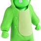 Gang Beasts Green Dinosaur Costume Kigurumi Game Fighter Character Figure