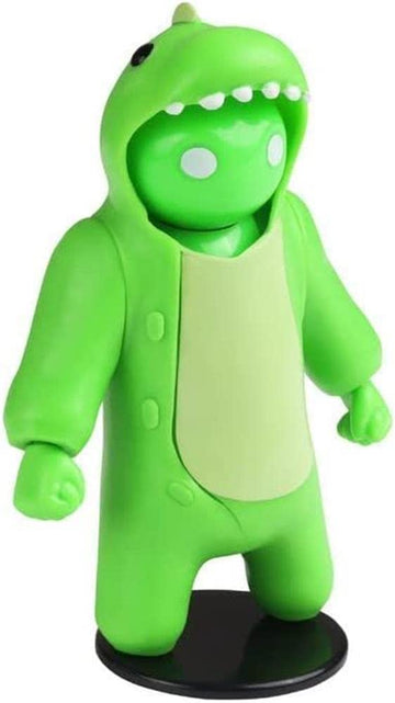Gang Beasts Green Dinosaur Costume Kigurumi Game Fighter Character Figure
