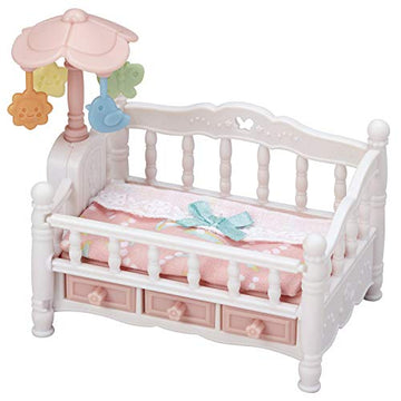 Calico Critters - Crib with Mobile Set - Dollhouse Furniture & Accessories - Kids Pretend Play Toy, Miniature Dollhouse Furniture & Accessories, Ages