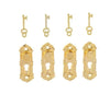 4 Set Gold 1/12 Miniature Door Knob Lock and Key Dollhouse Decoration Accessories, Dollhouse Accessories, Dollhouse Decor