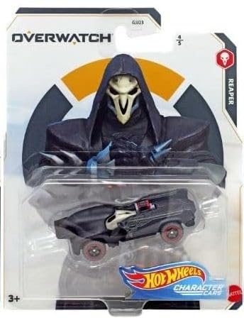 Hot Wheels Overwatch 2020 Character Cars Complete Set of 5 - Genji, D.Va, Tracer, Soldier 76 & Reaper | Licensed Blizzard Collectible | 1:64 Scale