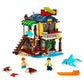 LEGO Creator 3 in 1 Surfer Beach House with 2 Minifigures and Dolphin Figure, Transforms from Surf Shack to Lighthouse to Pool House, Great Building