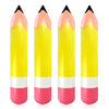 4 Pcs Large Giant Inflatable Pencil Balloon Birthday Party Back To School Graduation Favor Blow Up Balloon Hanging Classroom Decoration Suitable