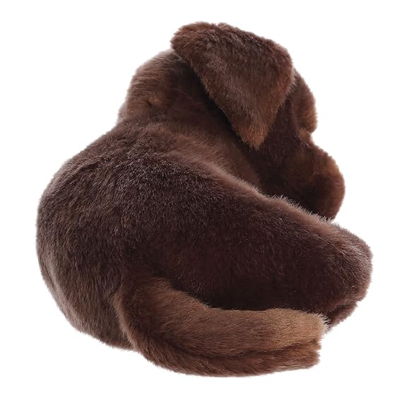 Aurora® Adorable Miyoni® Tots Sleepy Chocolate Lab Pup Stuffed Animal - Lifelike Details Make a Cherished Companion - Perfect for Decorating Bedrooms