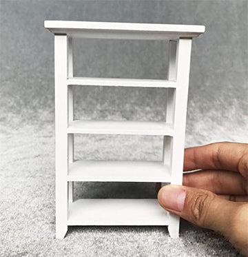 EatingBiting Adult Scene 1:12 Dollhouse Miniature Doll Furniture Storage Display Shelf Bookshelf BookcaseDollhouse Furniture Accessory Doll House Deco