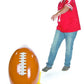 Fun Express 45 inch Inflatable Football and Tee Set, Inflate for Game Day Party Decorations, Sports Theme Photo Props - VBS Vacation Bible School